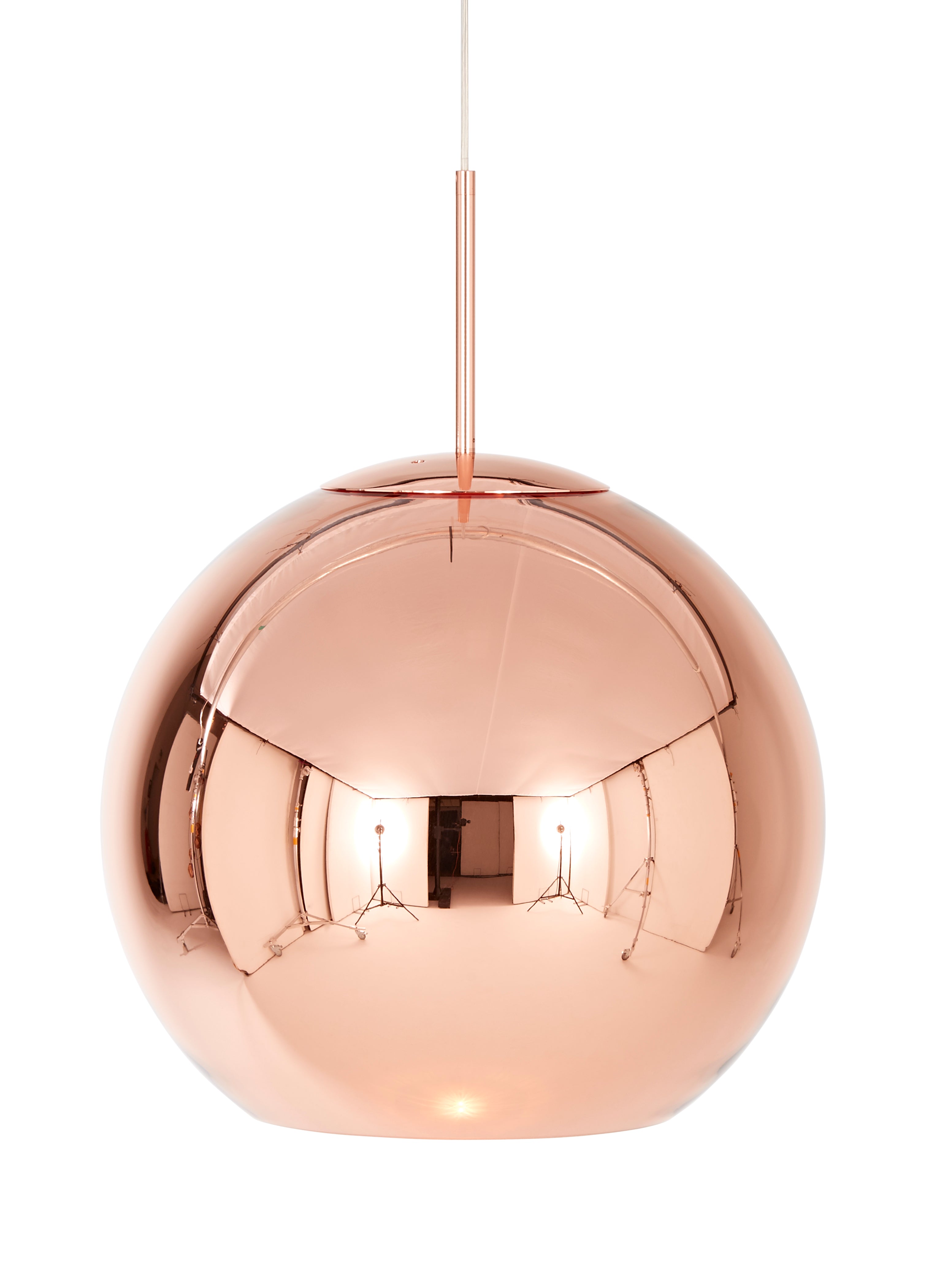 Tom Dixon Copper Round LED 45cm Pendant - Large Designer Ceiling