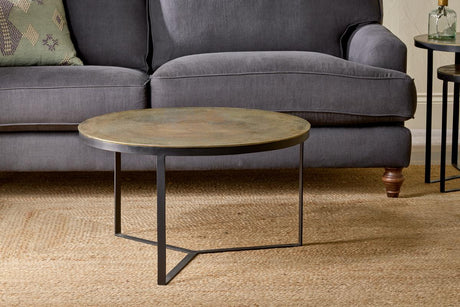 Nkuku Maba Coffee Table Antique Brass