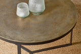 Nkuku Maba Coffee Table Antique Brass