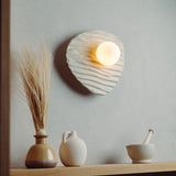 Studio Haran Towan Wall Light in Ceramic and Oak