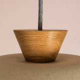 Studio Haran Dawn Pendant Light in Ceramic and Oak
