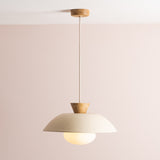 Studio Haran Dawn Pendant Light in Ceramic and Oak