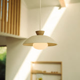 Studio Haran Dawn Pendant Light in Ceramic and Oak