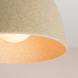 Studio Haran Element Flush Ceiling Light in Ceramic and Oak