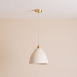 Studio Haran Element Pendant Light in Ceramic and Brass/Nickel