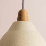 Studio Haran Element Pendant Light in Ceramic and Oak