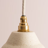 Studio Haran Small Element Pendant Light in Ceramic and Brass/Nickel