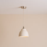 Studio Haran Small Element Pendant Light in Ceramic and Brass/Nickel