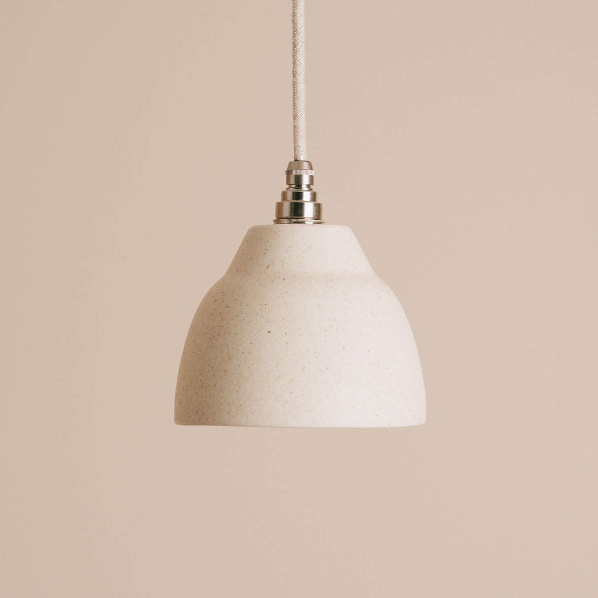 Studio Haran Small Element Pendant Light in Ceramic and Brass/Nickel