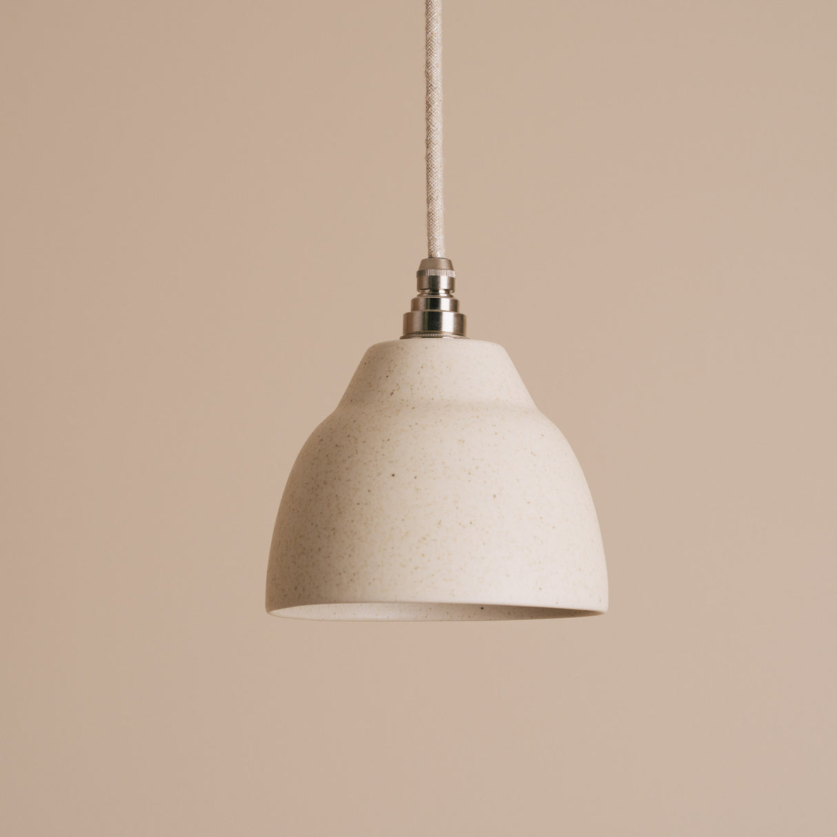 Studio Haran Small Element Pendant Light in Ceramic and Brass/Nickel
