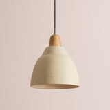Studio Haran Small Element Pendant Light in Ceramic and Oak