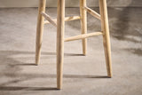 Nkuku Mengwi Round Bar Stool Natural