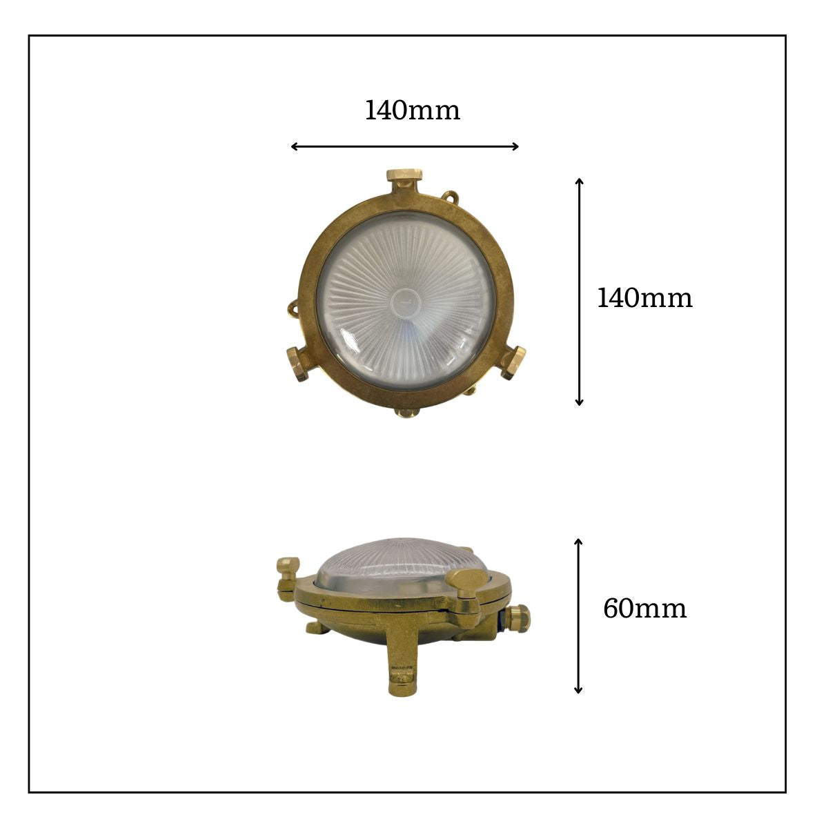 Lampfix Navigator Mini Compass Outdoor Bulkhead