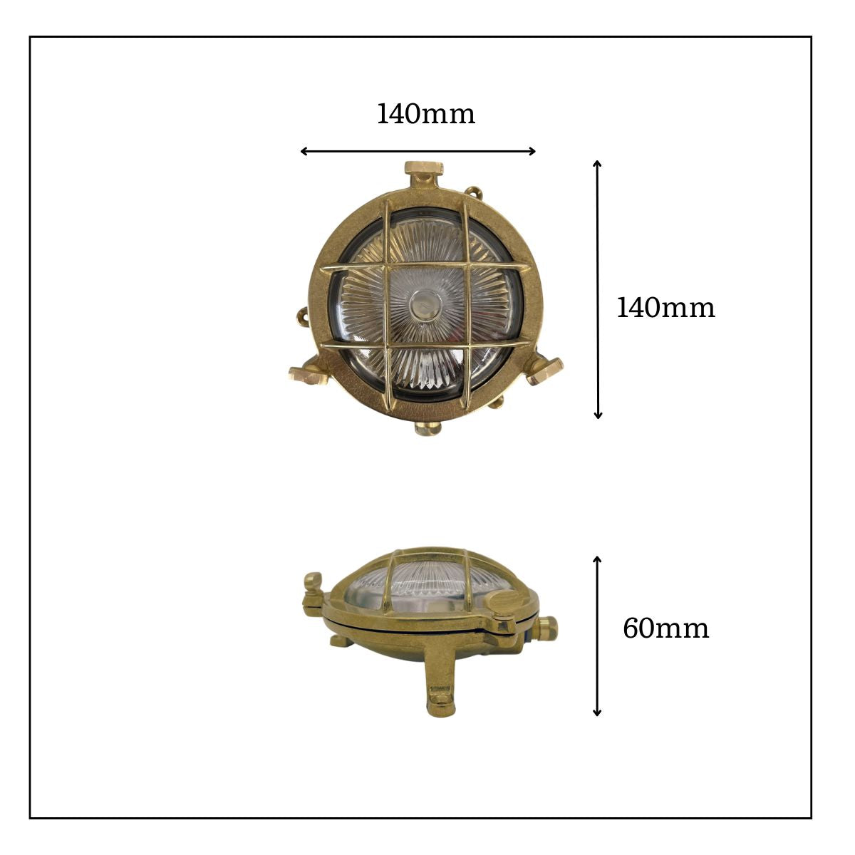 Lampfix Navigator Mini Compass Guard Outdoor Bulkhead
