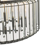 Dar Naeva 4 Light Pendant Matt Black and Crystal –  from Amos Lighting + Home