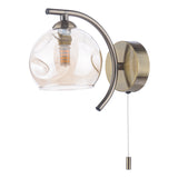 Dar Nakita Wall Light Antique Brass with Champagne Glass –  from Amos Lighting + Home