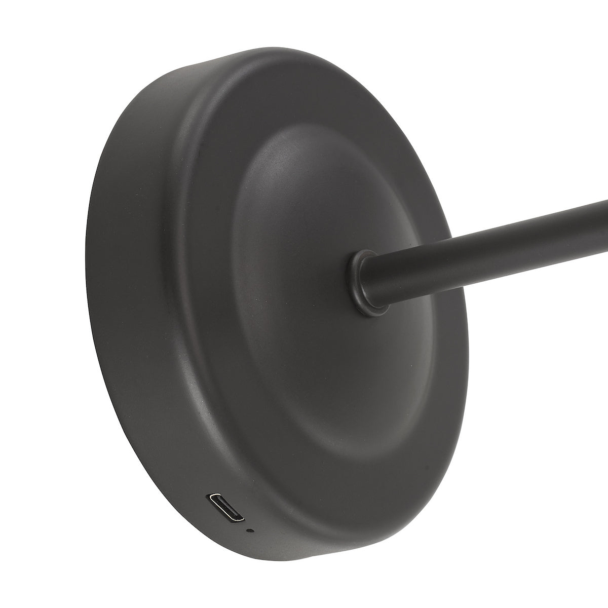 Dar Navarro Rechargeable Wall Light Matt Black Bracket Only LED