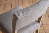 Nkuku Nadeeka Linen Upholstered Counter Chair Soft Grey