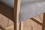 Nkuku Nadeeka Linen Upholstered Counter Chair Soft Grey