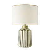 Dar Nedra Table Lamp Natural With Idella Shade