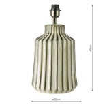 Dar Nedra Table Lamp Natural With Idella Shade