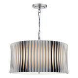 Dar Netra 3 Light Pendant Satin Bronze and Ivory