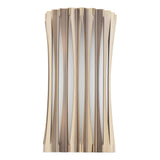 Dar Netra 2 Light Wall Light Satin Bronze and Ivory