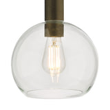 Dar Nikolas Solid Brass Pendant Round Glass –  from Amos Lighting + Home