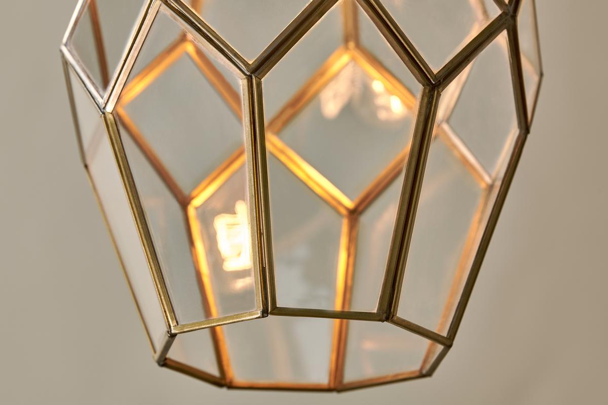 Nkuku Nazat Panelled Glass Easy Fit Lampshade