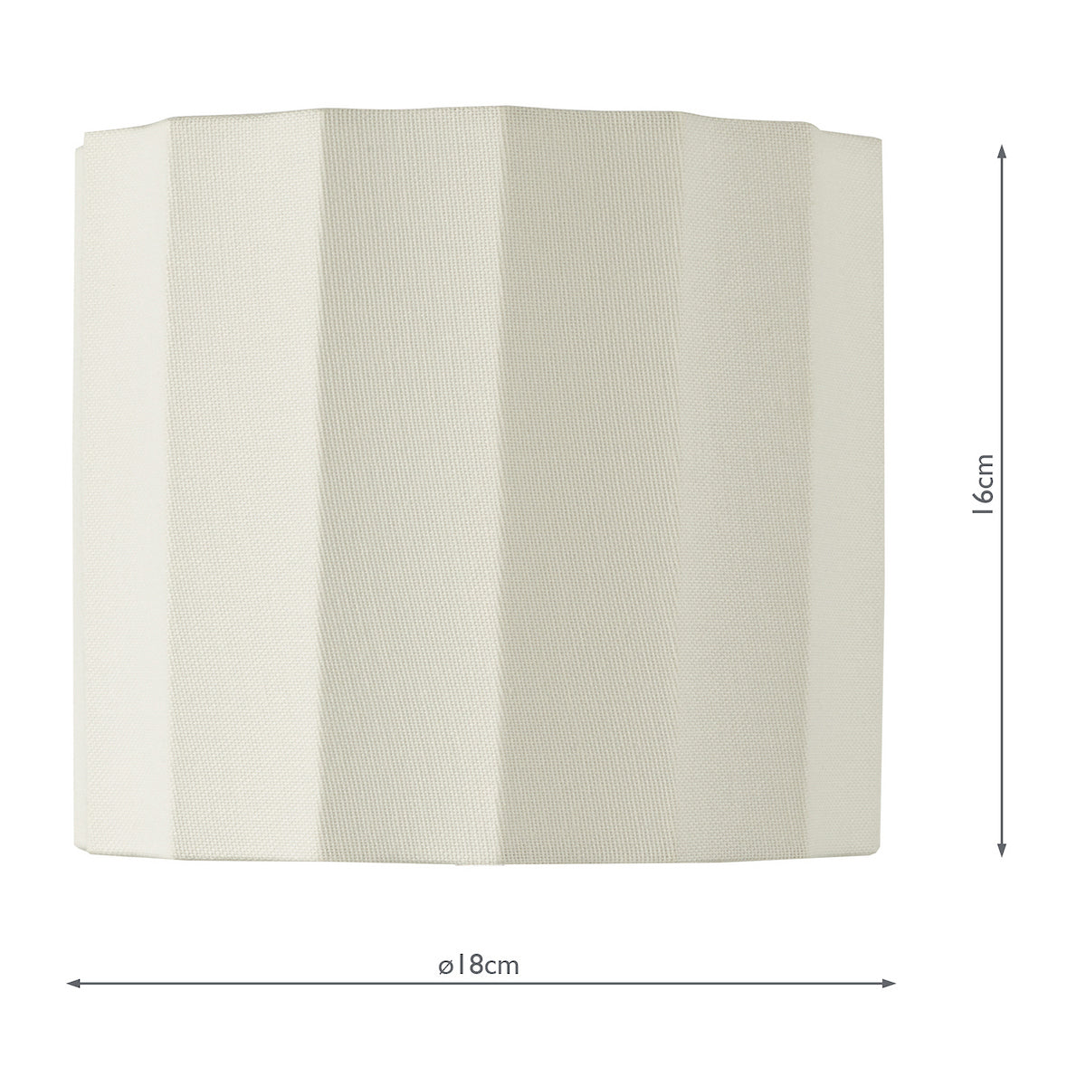 Dar Noura Ivory Linen Drum Shade 18cm