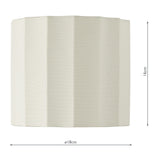 Dar Noura Ivory Linen Drum Shade 18cm