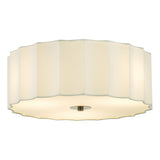 Dar Noura 3 Light Flush Ivory and White