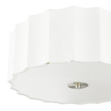Dar Noura 3 Light Flush Ivory and White