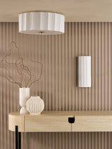 Dar Noura 3 Light Flush Ivory and White