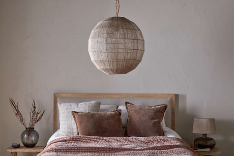 Nkuku Nilaveli Woven Jute Sphere Pendant Natural