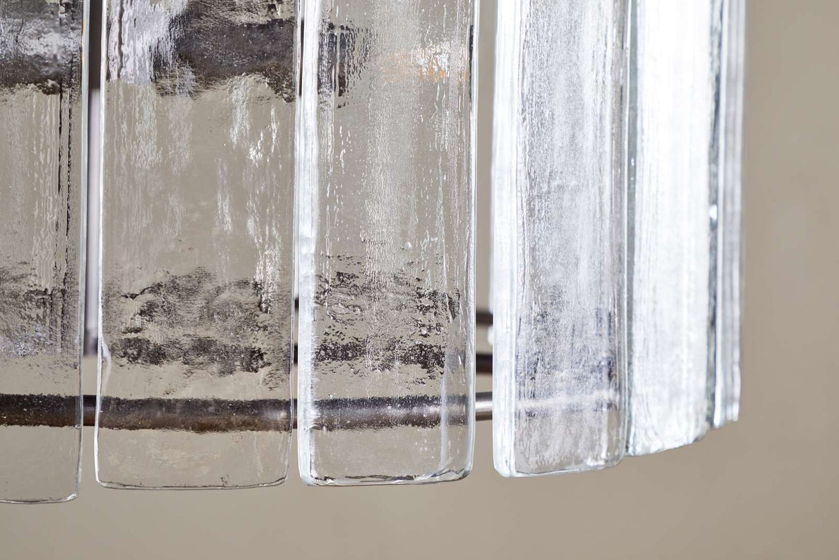 Nkuku Nauka Statement Pendant Aged Bronze & Clear