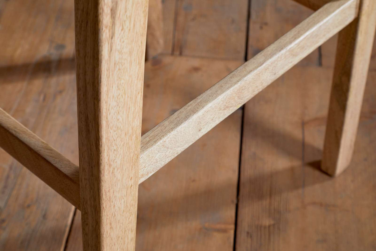 Nkuku Aamani Mango Wood & Cord Counter Stool Natural