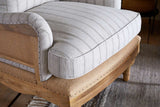 Nkuku Abe Deconstructed Linen Armchair Stripe Natural