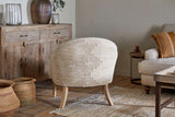 Nkuku Aranya Cotton & Jute Occasional Chair Natural