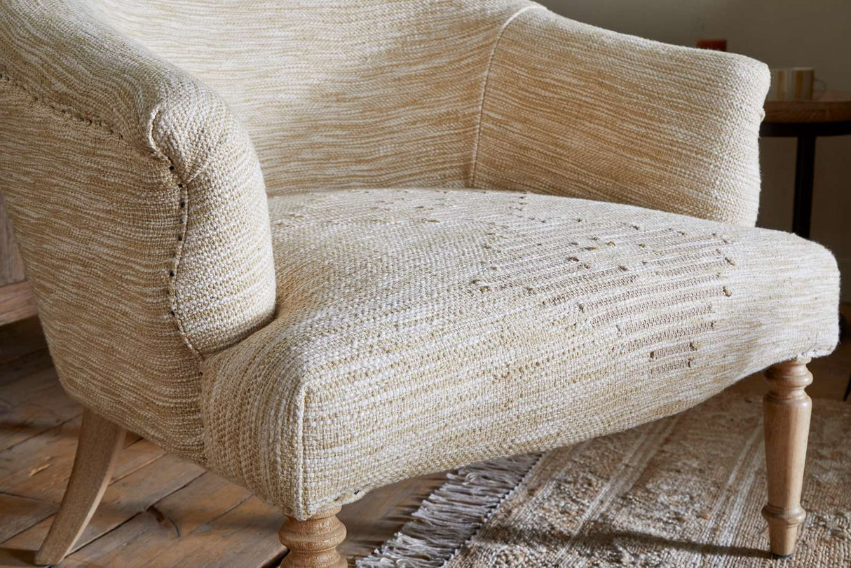 Nkuku Aranya Cotton & Jute Occasional Chair Natural