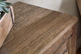 Nkuku Ibo Reclaimed Wood Slatted Low Cabinet Natural