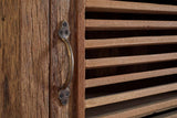 Nkuku Ibo Reclaimed Wood Slatted Low Cabinet Natural