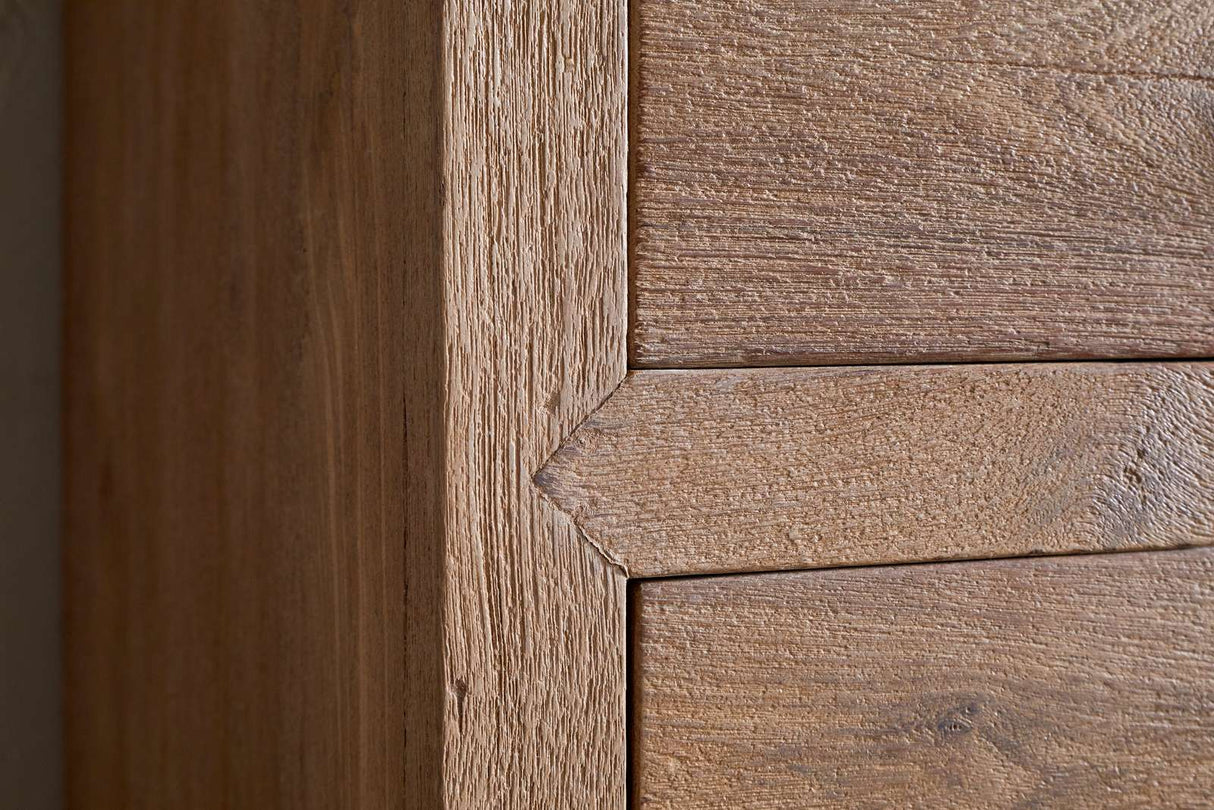 Nkuku Iya Reclaimed Wood Tall Boy Chest of Drawers Natural