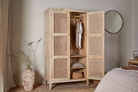 Nkuku Kanz Mango Wood Wardobe Natural