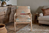 Nkuku Kavya Kilim Occasional Armchair Natural