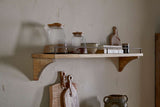 Nkuku Meera Mango Wood & Iron Gallery Shelf Natural Large