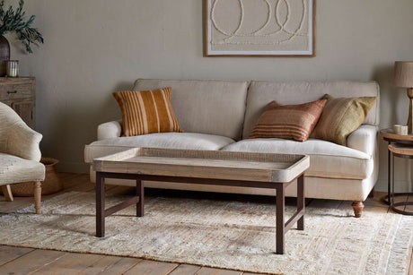 Nkuku Nisha Reclaimed Wood & Iron Coffee Table Natural