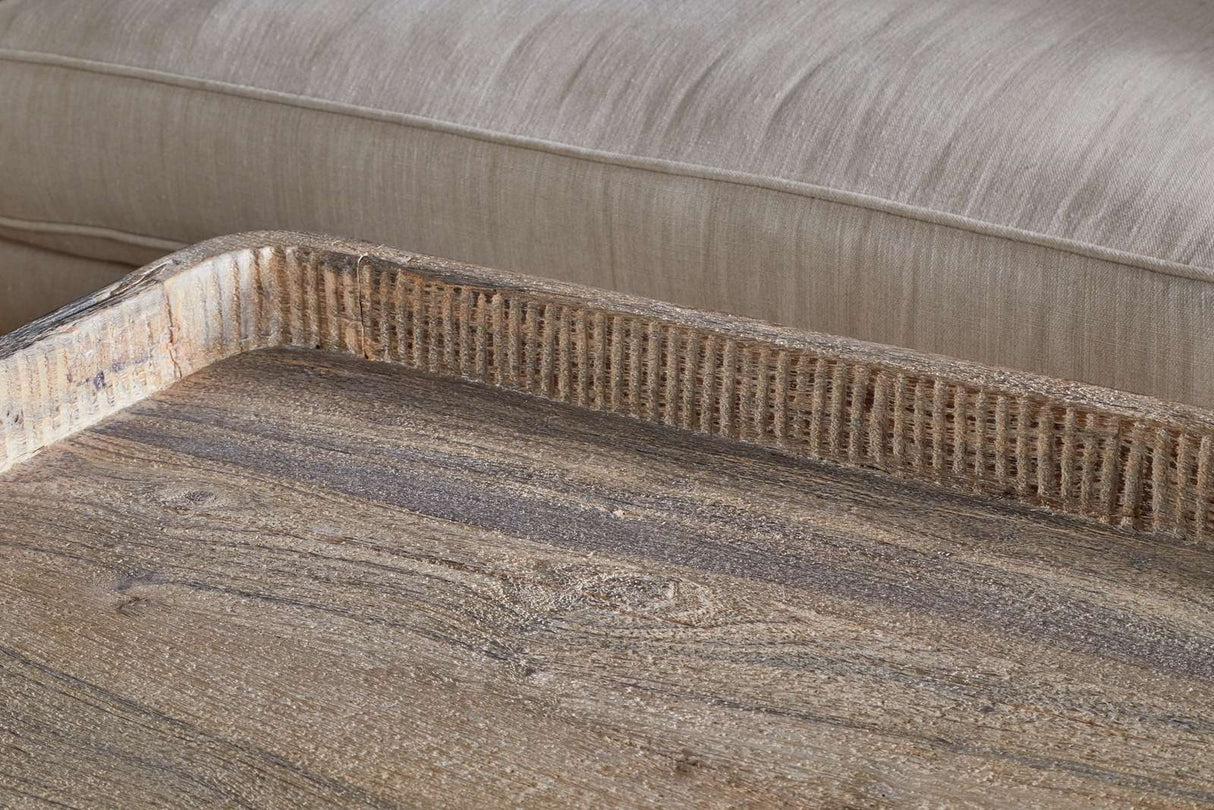 Nkuku Nisha Reclaimed Wood & Iron Coffee Table Natural
