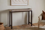 Nkuku Nisha Reclaimed Wood & Iron Console Table Natural