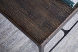 Nkuku Sita Reclaimed Wood & Iron Coffee Table Chocolate Brown